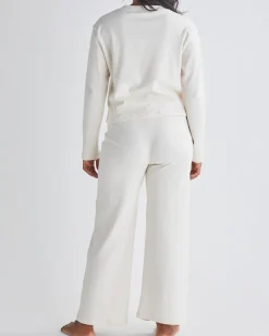Anna 2-piece Maternity Winter Lounge Wear Set in Cream