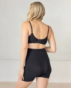 Bamboo Maternity Body Shorts in Black