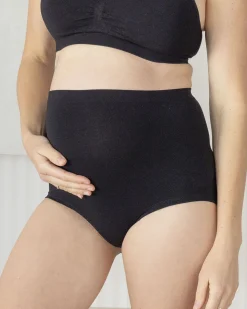 Bamboo Maternity Brief In Black