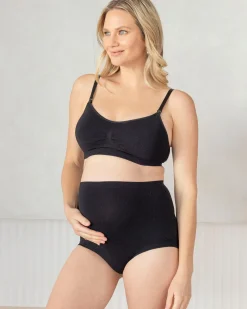 Bamboo Maternity Brief In Black
