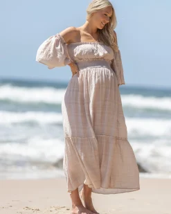 Chantal 2 piece Maternity Photoshoot Dress in Nude Pink