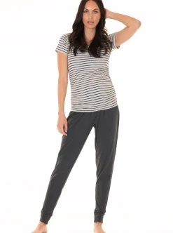 Comfy Maternity Lounge Pants - Charcoal Grey