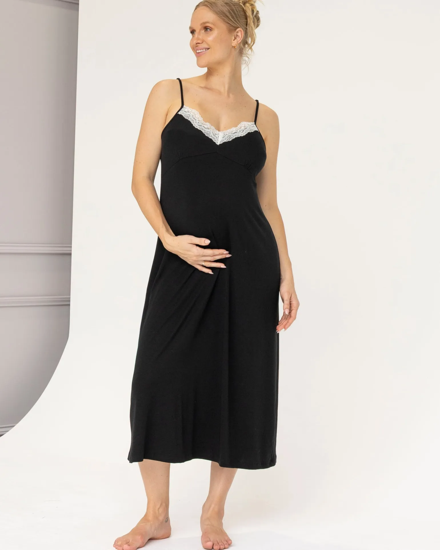 Cora Maternity Nursing Lace Nightie