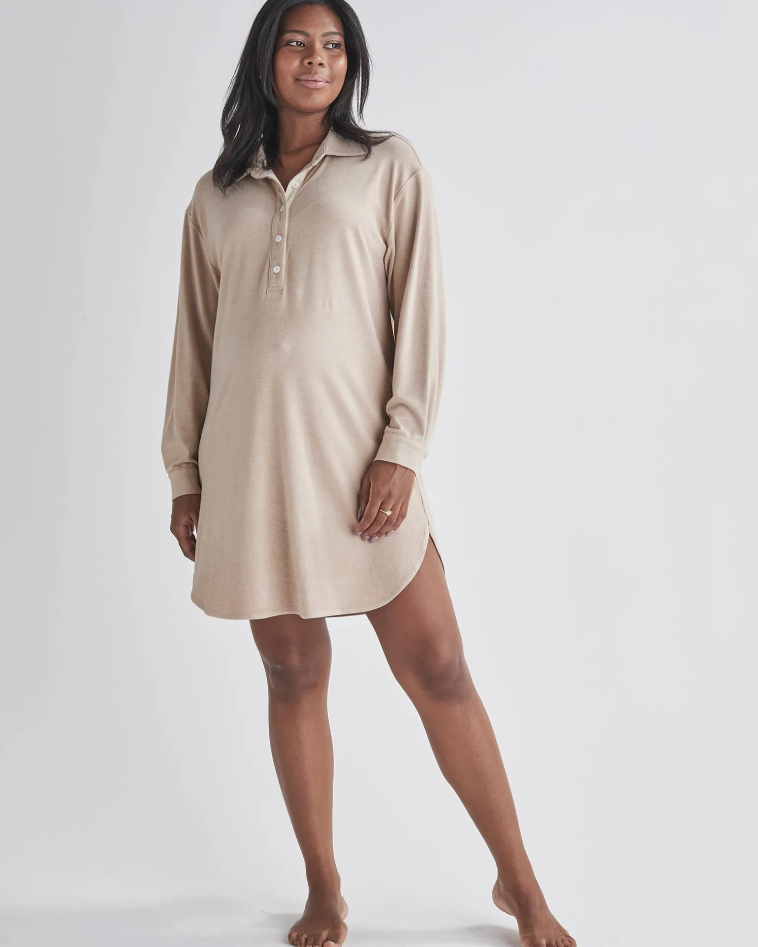 Cora Nuvem™ Nursing Nightie in Almond Milk