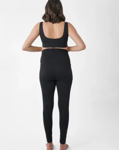 Cotton Maternity Legging in Black