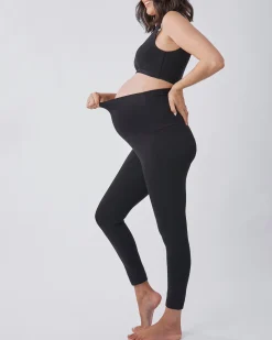 Cotton Maternity Legging in Black