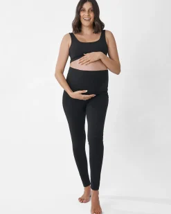 Cotton Maternity Legging in Black