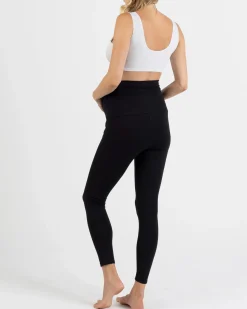 Deluxe Bamboo/Cotton Maternity Legging - Black