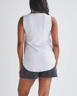 Diya Maternity/Nursing Bamboo Tank in Marl