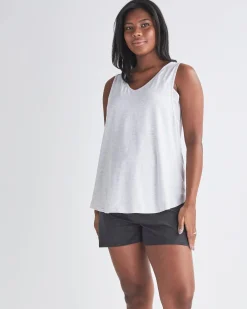 Diya Maternity/Nursing Bamboo Tank in Marl