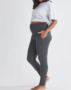 Eden Ultra Soft Maternity Lounge Pants in Charcoal