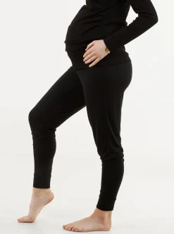 Ella Cuffed Maternity Comfort Lounge Pants in Black