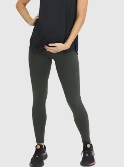 Full length Active Maternity Leggings - Khaki
