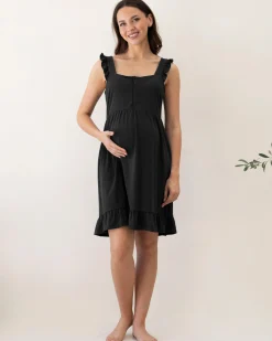 Grace Hospital Birthing Gown/Nightie - Black