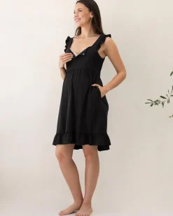 Grace Hospital Birthing Gown/Nightie - Black