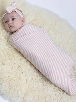 Hospital Pack: Maternity Nightie + Robe + Free Baby Wrap - Pink