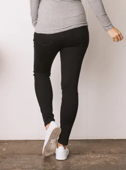 Julie Over the Bump Skinny Maternity Denim Jeans Black