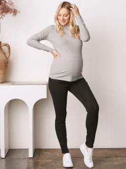 Julie Over the Bump Skinny Maternity Denim Jeans Black