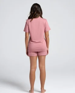 Larah Maternity and Nursing Pyjama Set in Rose Pink