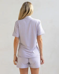Larah Maternity and Nursing Pyjama Set in Lavender