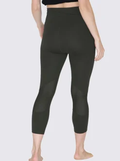 3/4 Length Maternity Workout Legging - Olive Green