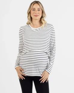 Leonie Maternity/ Nursing Stripe Top
