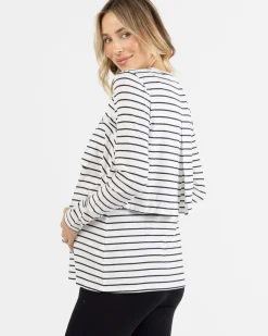 Leonie Maternity/ Nursing Stripe Top