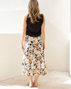 Luana Maternity Cropped Tank Top in Black