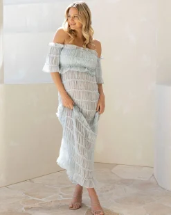 Marisol 2 piece Maternity Photoshoot Dress in Baby Blue