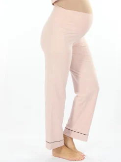 Maternity and Nursing Long Sleeve Pyjama Set in Pink