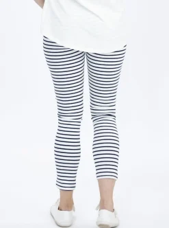 Maternity Comfort Lounge Pants in Navy Stripes