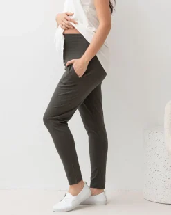 Maternity Comfort Lounge Pants in Olive