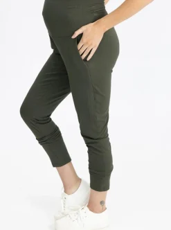 Maternity Comfort Lounge Pants in Olive