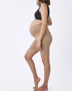 Maternity Comfort Shorts - Beige