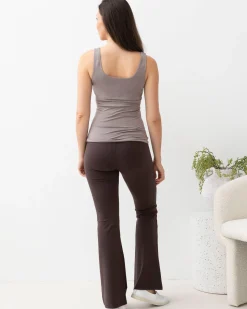 Maternity Deluxe Modal Tank in Mink Grey
