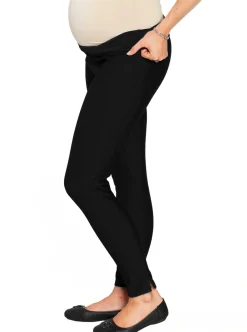 Maternity Deluxe Tummy Support Jegging -Denim Black