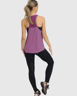 Maternity Gym Tank Top in Purple
