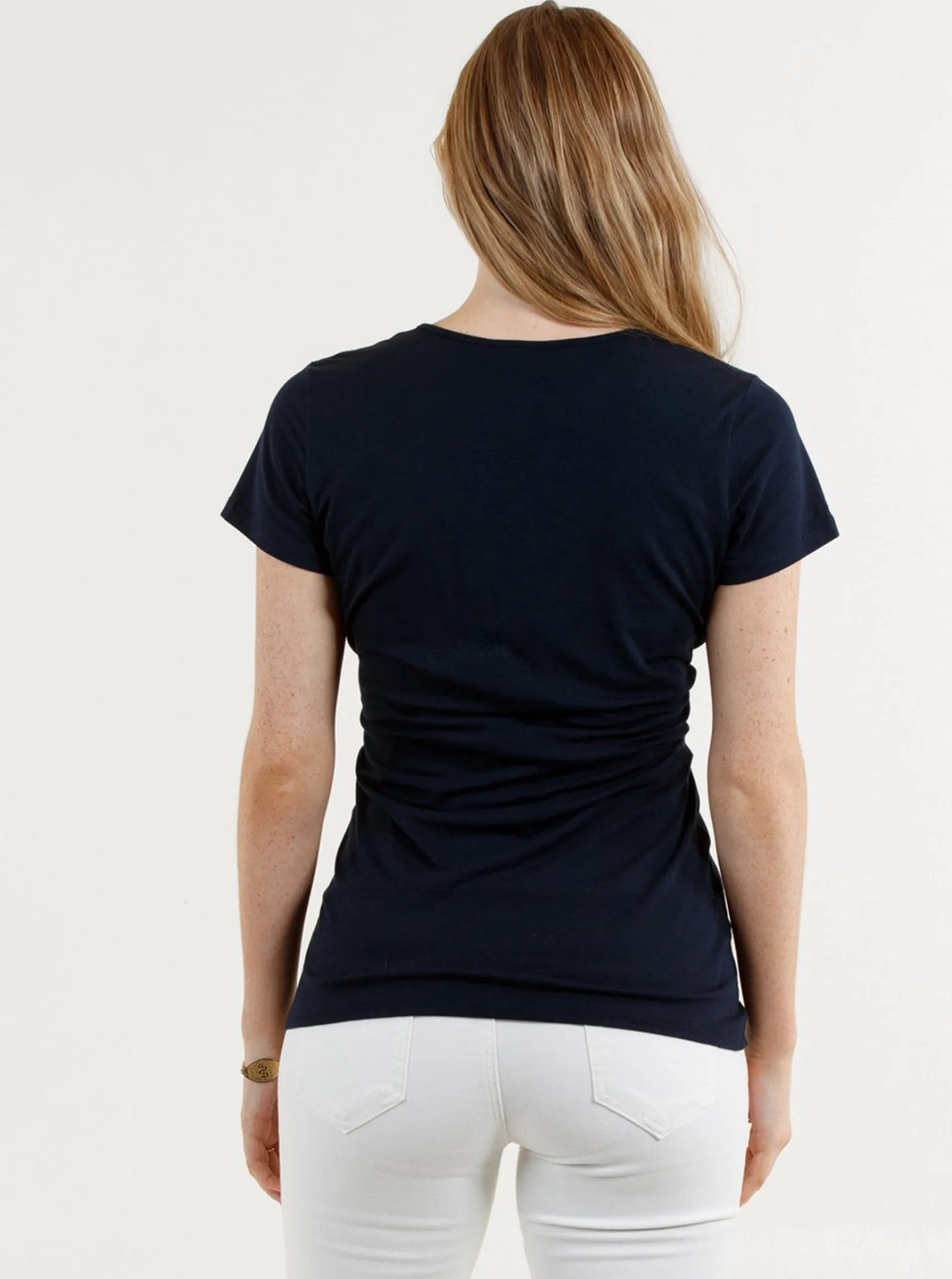 Maternity & Nursing Crossover Bamboo Short Sleeve Tee