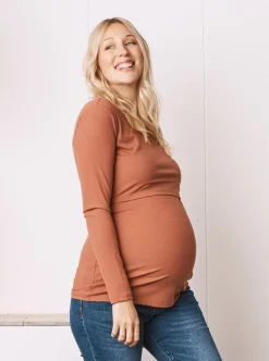 Maternity & Nursing Long Sleeve Top