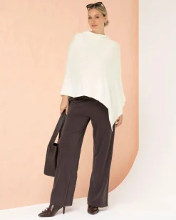 Maternity Nursing Poncho In Winter White