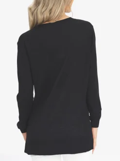 Maternity Oversize Wool Knit Jumper in Black