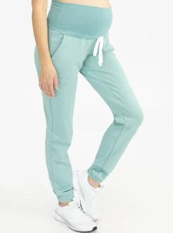 Maternity Sweatpants in Sage Green