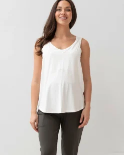 Maternity Swing Tank with Nursing Access in White