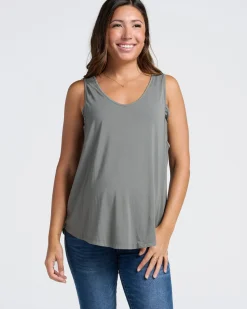 Maternity Swing Tank with Nursing Access in Grey