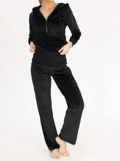 Maternity Velour Set - Black