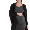 Maternity Wool Blend Winter Cape - Black