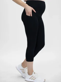 Maternity Workout Tight 3/4 Length Legging - Black
