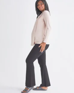 Monique Long Sleeve Nursing Nude Pink Petal Top