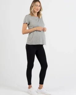 Monique Maternity Nursing Petal Top - Grey