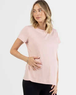 Monique Maternity Nursing Petal Top - Blush Pink